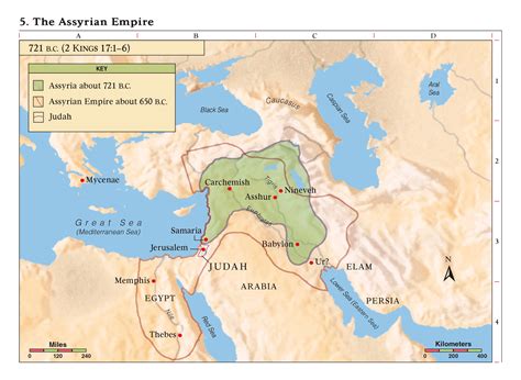 assyrian empire map.